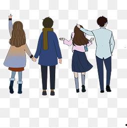 漫画情侣背影头像,甜蜜瞬间，定格永恒  第2张